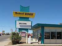 USA - Tucumcari NM - Rubees Diner Sign (21 Apr 2009)
